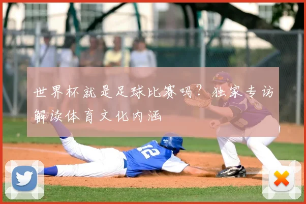 世界杯就是足球比赛吗?独家专访解读体育文化内涵