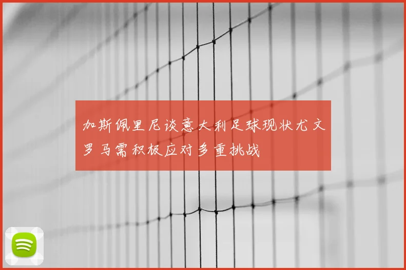 加斯佩里尼谈意大利足球现状尤文罗马需积极应对多重挑战