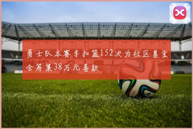 勇士队本赛季扣篮152次为社区基金会筹集38万元善款