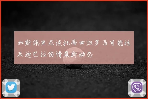 加斯佩里尼谈托蒂回归罗马可能性及迪巴拉伤情最新动态