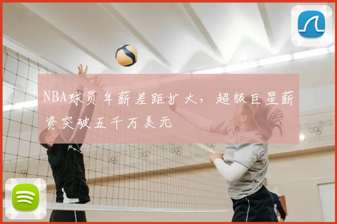 NBA球员年薪差距扩大，超级巨星薪资突破五千万美元