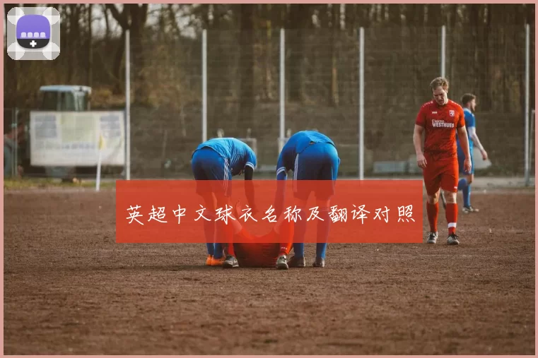 英超中文球衣名称及翻译对照