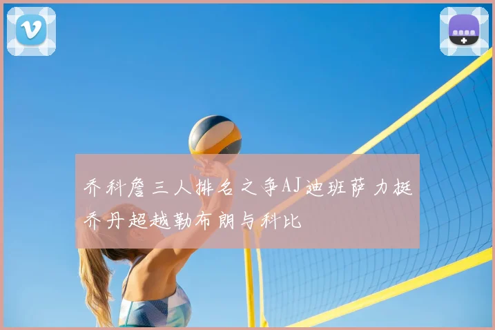 乔科詹三人排名之争AJ迪班萨力挺乔丹超越勒布朗与科比